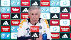 Ancelotti in a press conference