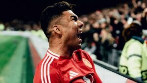 Casemiro in action for Manchester United