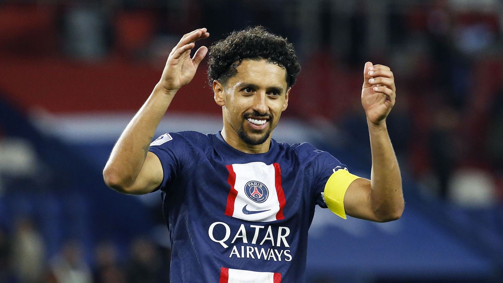 Marquinhos in a PSG shirt