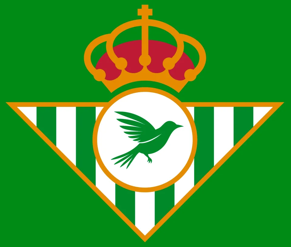 Real Betis club crest modified to include bird symbol