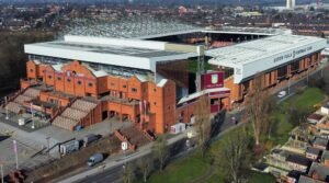 Overhead of Aston Villa ground Villa Park