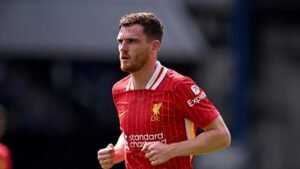 Andy Robertson in action for Liverpool at Anfield