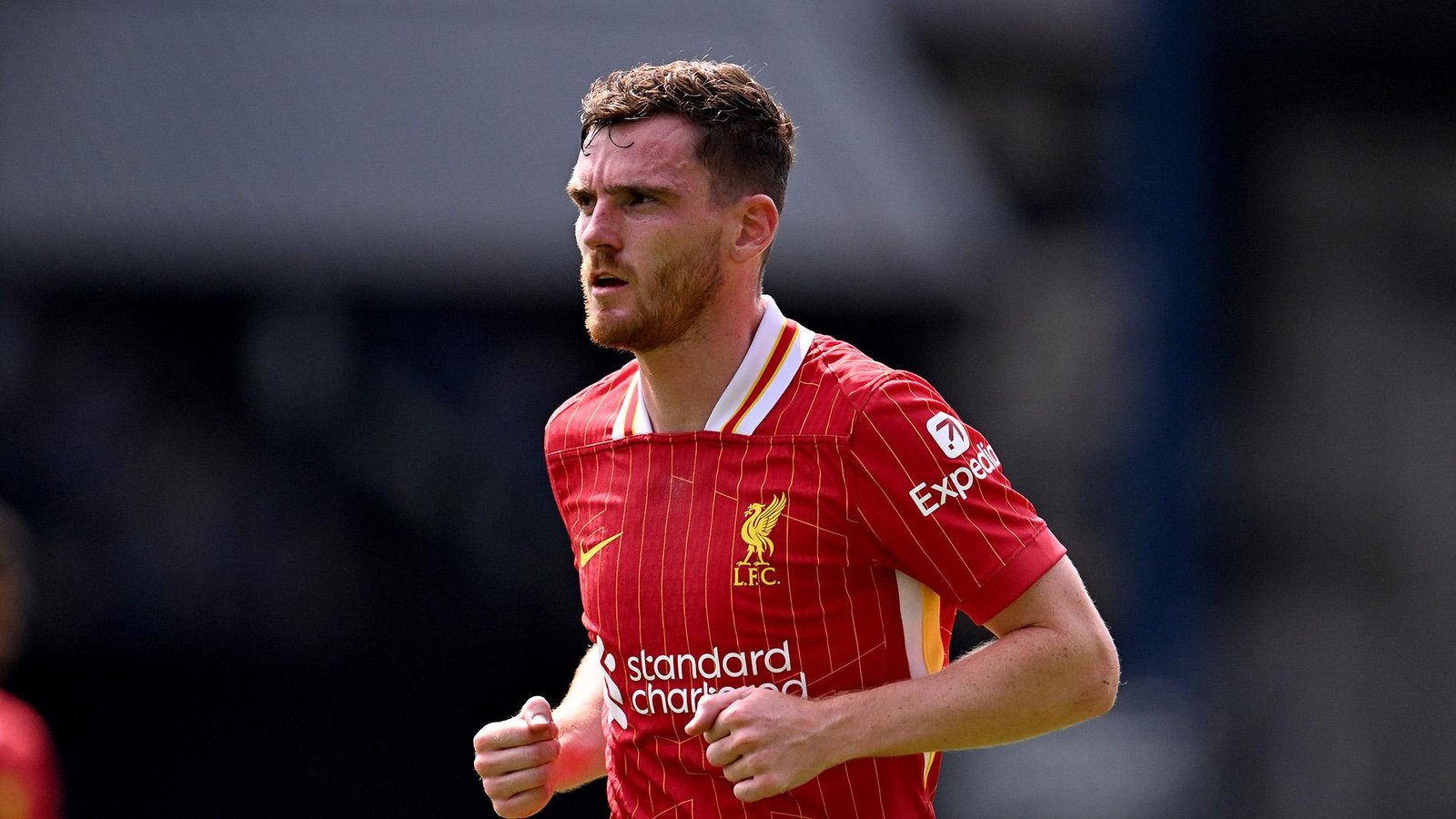 Andy Robertson in action for Liverpool at Anfield