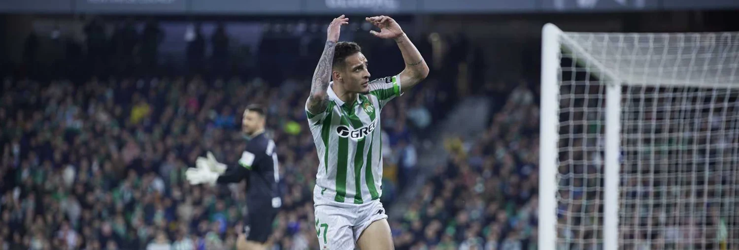 Antony celebrating a goal for Real Betis