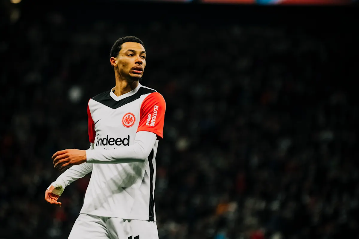 Hugo Ekitike in action for Eintracht Frankfurt