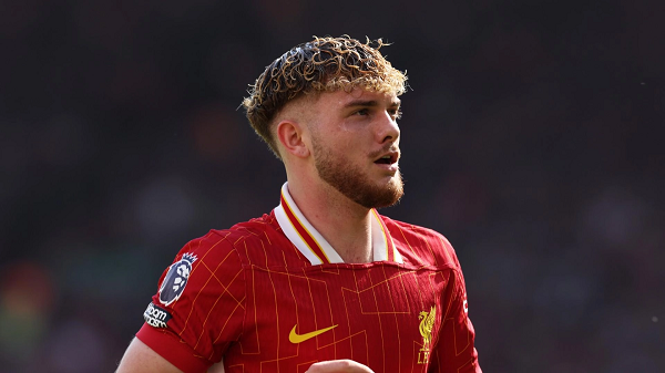 Harvey Elliott in action for Liverpool in the Premier League