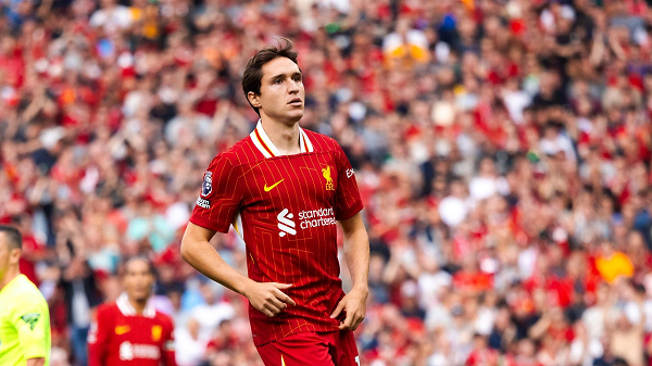Federico Chiesa in action for Liverpool