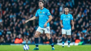 Nico Gonzalez in action for Manchester City