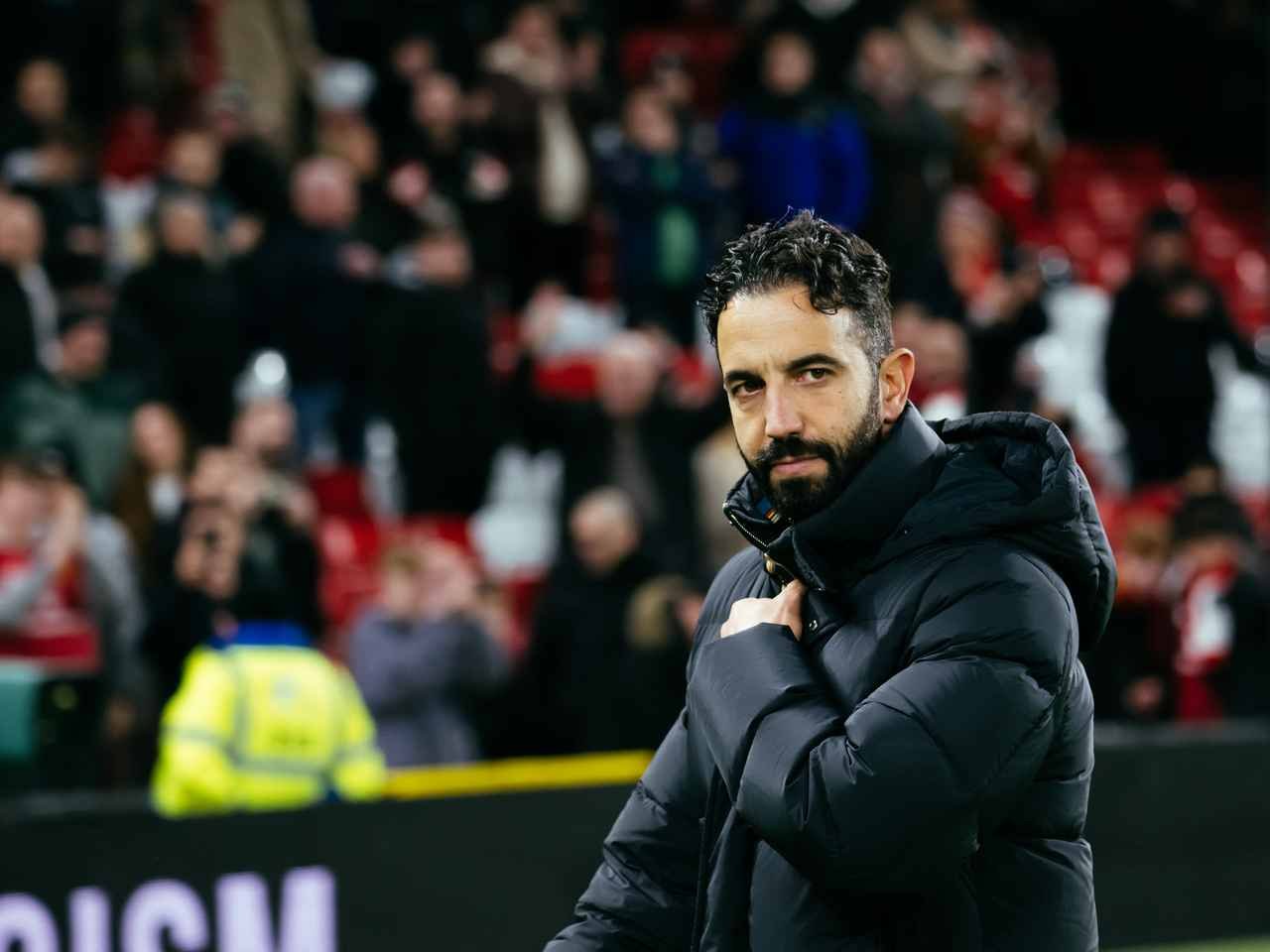 Manchester United manager Ruben Amorim at Old Trafford