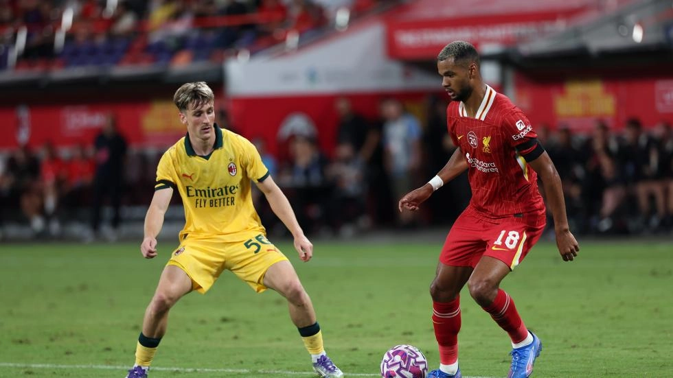 Cody Gakpo in action for Liverpool in the first leg of their pre-season tour of Asia