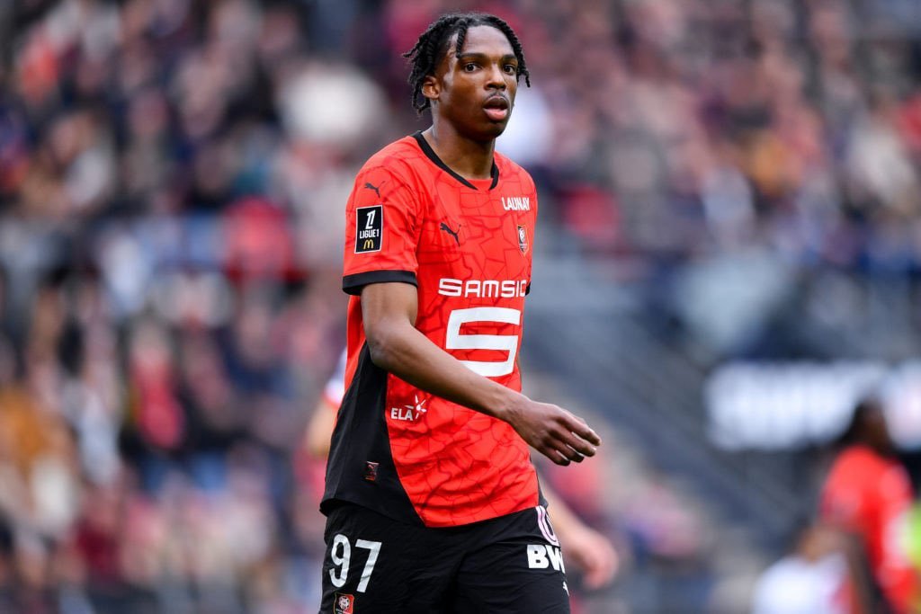 Jeremy Jacquet in action for Rennes