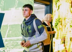 Manchester City forward Phil Foden arriving for a Premier League match