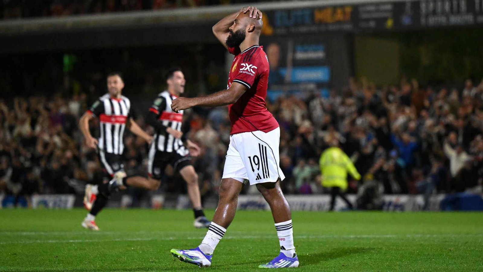 Bryan Mbeumo in action for Manchester United