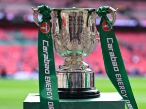 Carabao Cup on a plinth