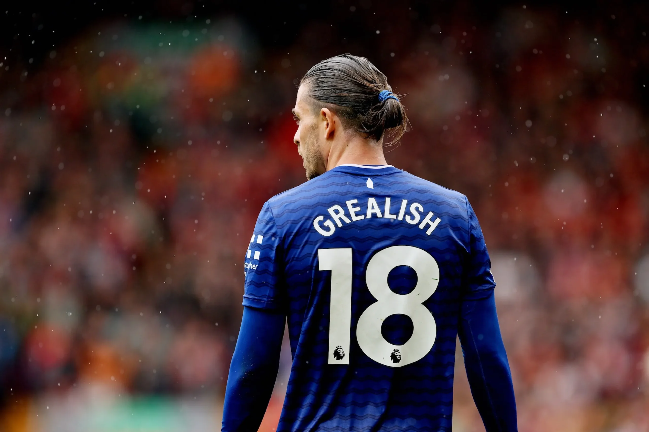Jack Grealish in action for Everton in the Premier League