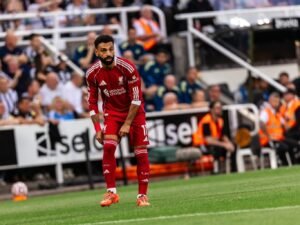 Mohamed Salah in action for Liverpool