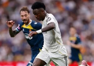Vinicius Junior in action for Real Madrid