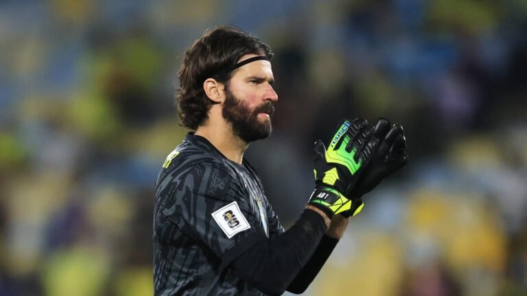 Liverpool goalkeeper Alisson in action