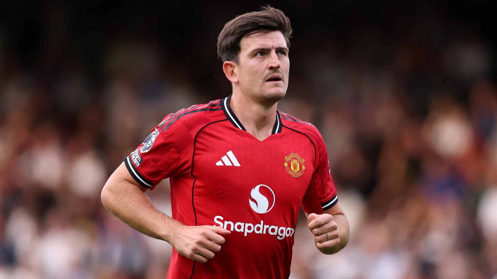 Harry Maguire in action for Manchester United at Old Trafford