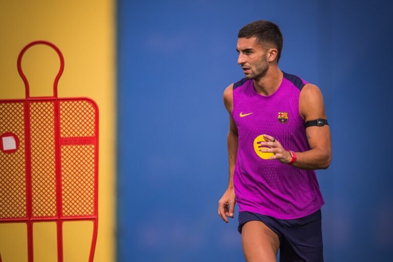 Ferran Torres in training for Barcelona