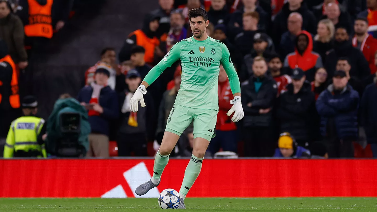 Thibaut Courtois in action for Real Madrid