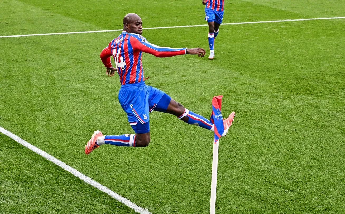 Jean-Philippe Mateta celebrating a goal for Crystal Palace