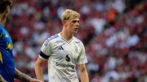 Toby Collyer in action for Manchester United