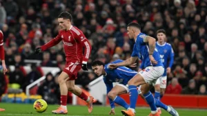 Florian Wirtz in action for Liverpool against Sunderland