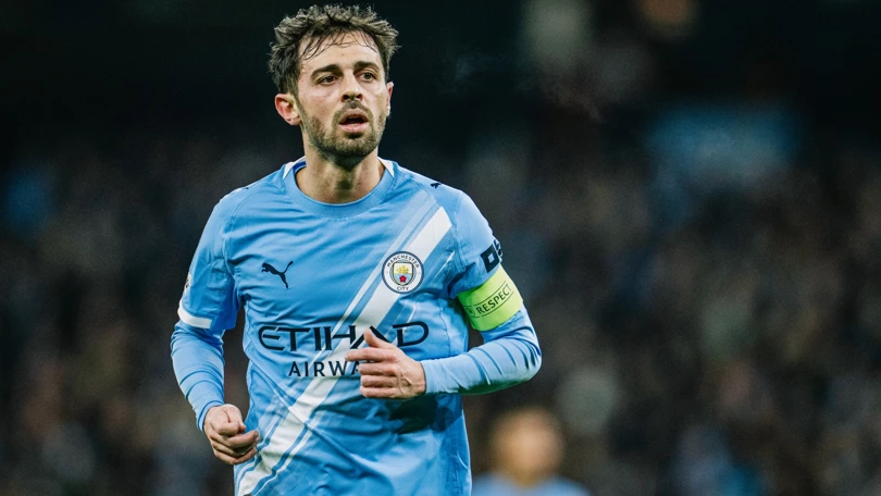Bernardo Silva in action for Manchester City