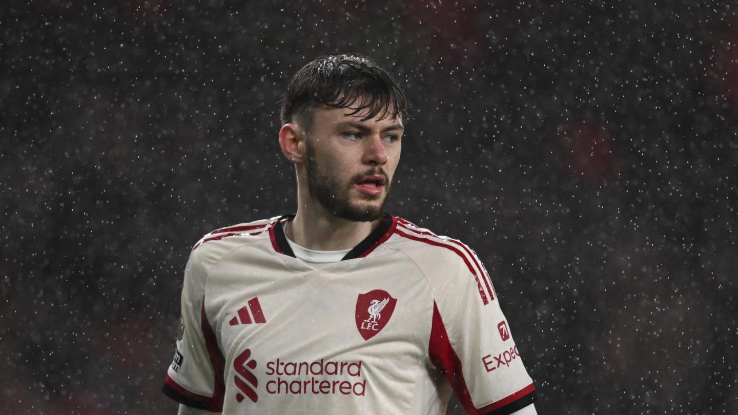 Conor Bradley in action for Liverpool against Arsenal at the Emirates