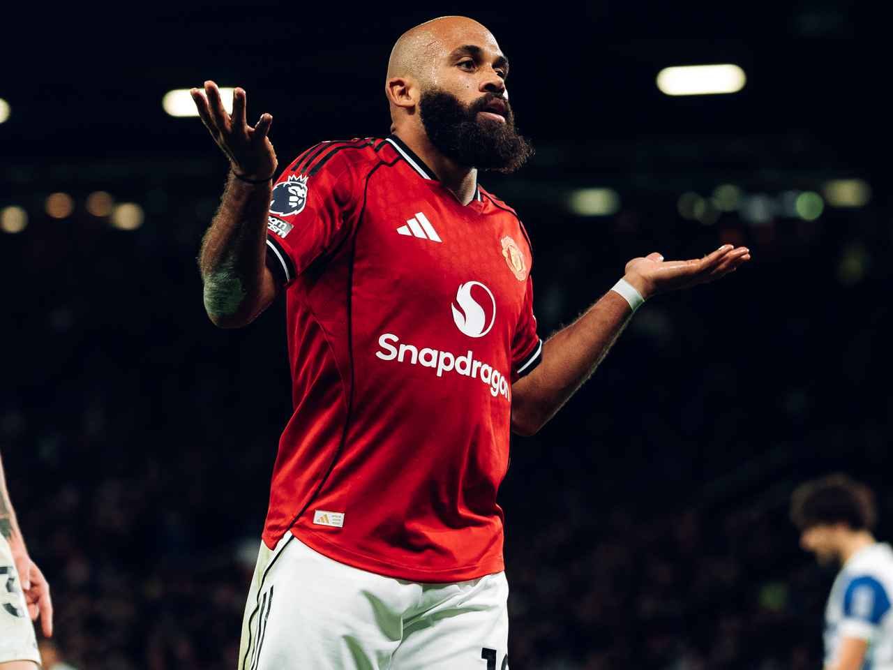 Bryan Mbeumo celebrating goal for Manchester United