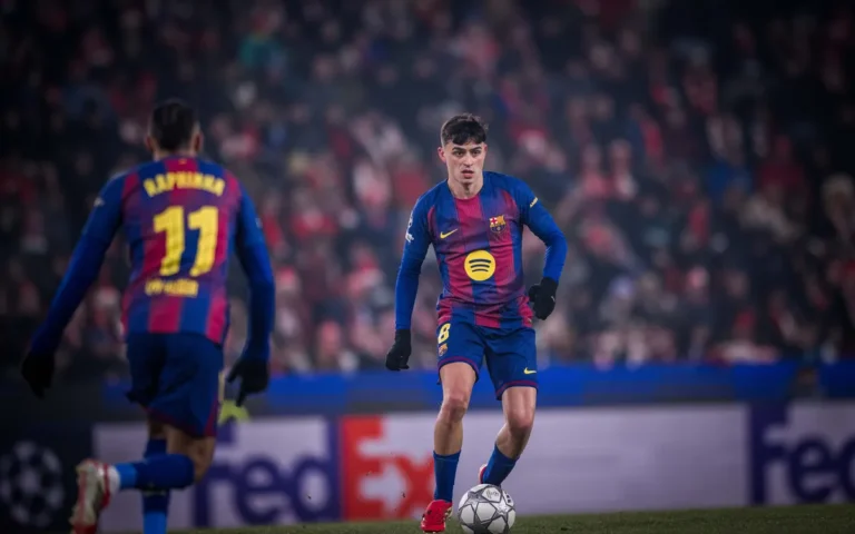 Pedri in action for Barcelona