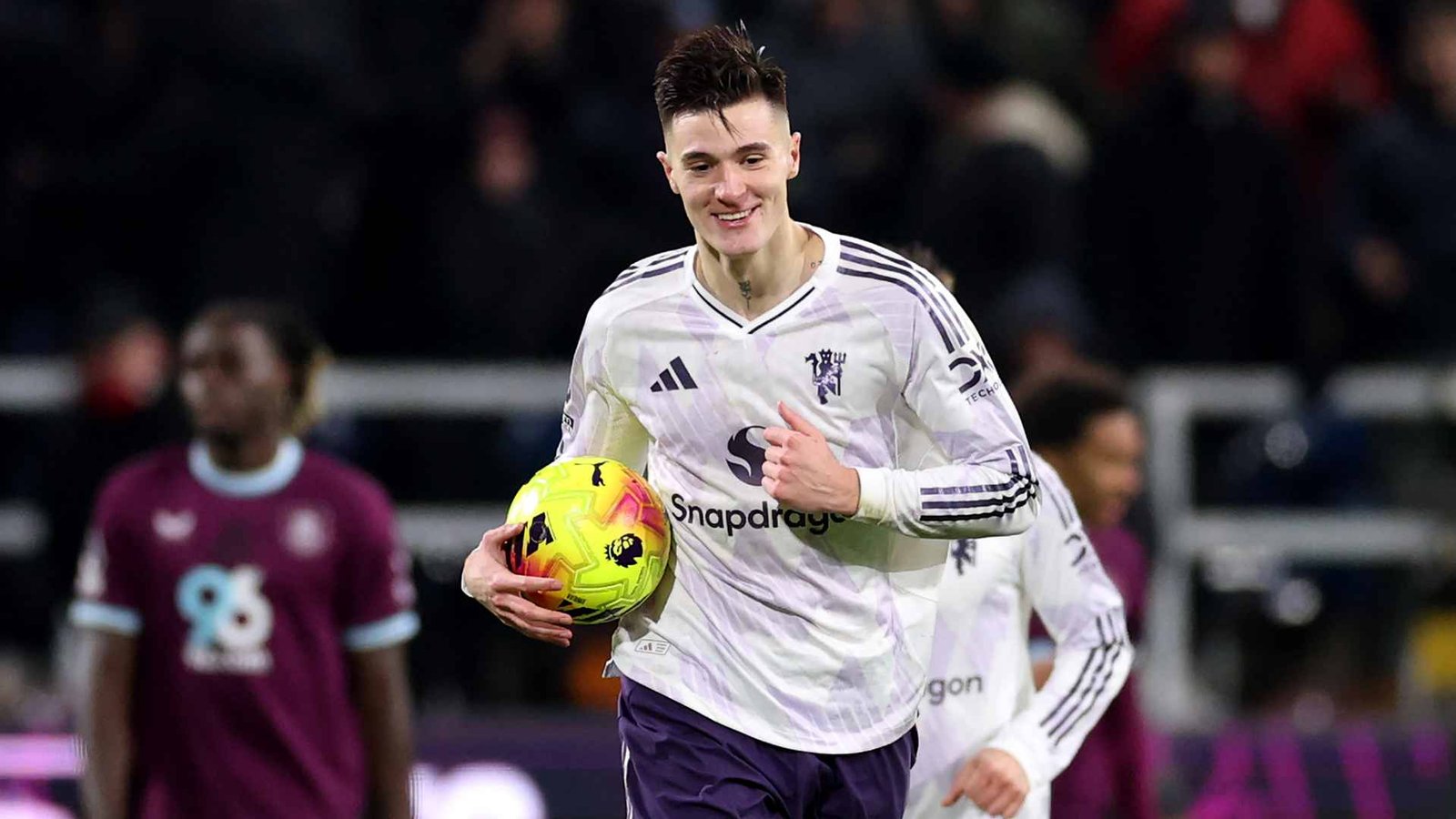 Benjamin Sesko celebrating goal for Manchester United