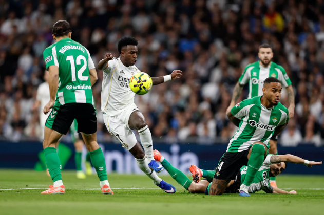 Vinicius Junior in action for Real Madrid against Real Betis