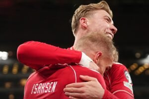 Denmark Thrash North Macedonia To Move One Game Closer to World Cup