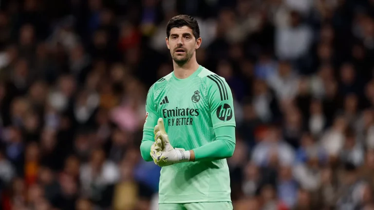 Thibaut Courtois in action for Real Madrid