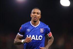 Ashley Young in action for Ipswich