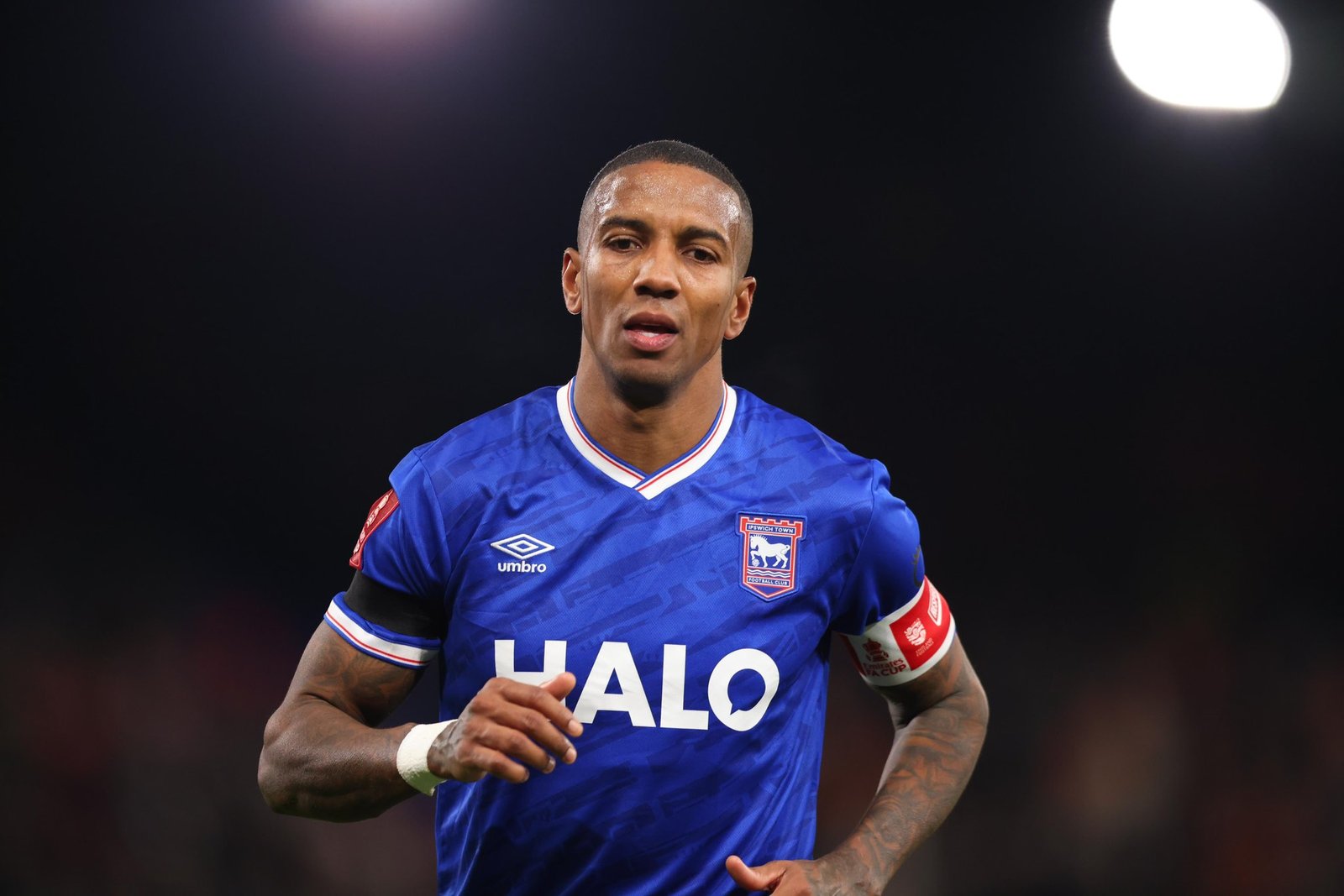 Ashley Young in action for Ipswich