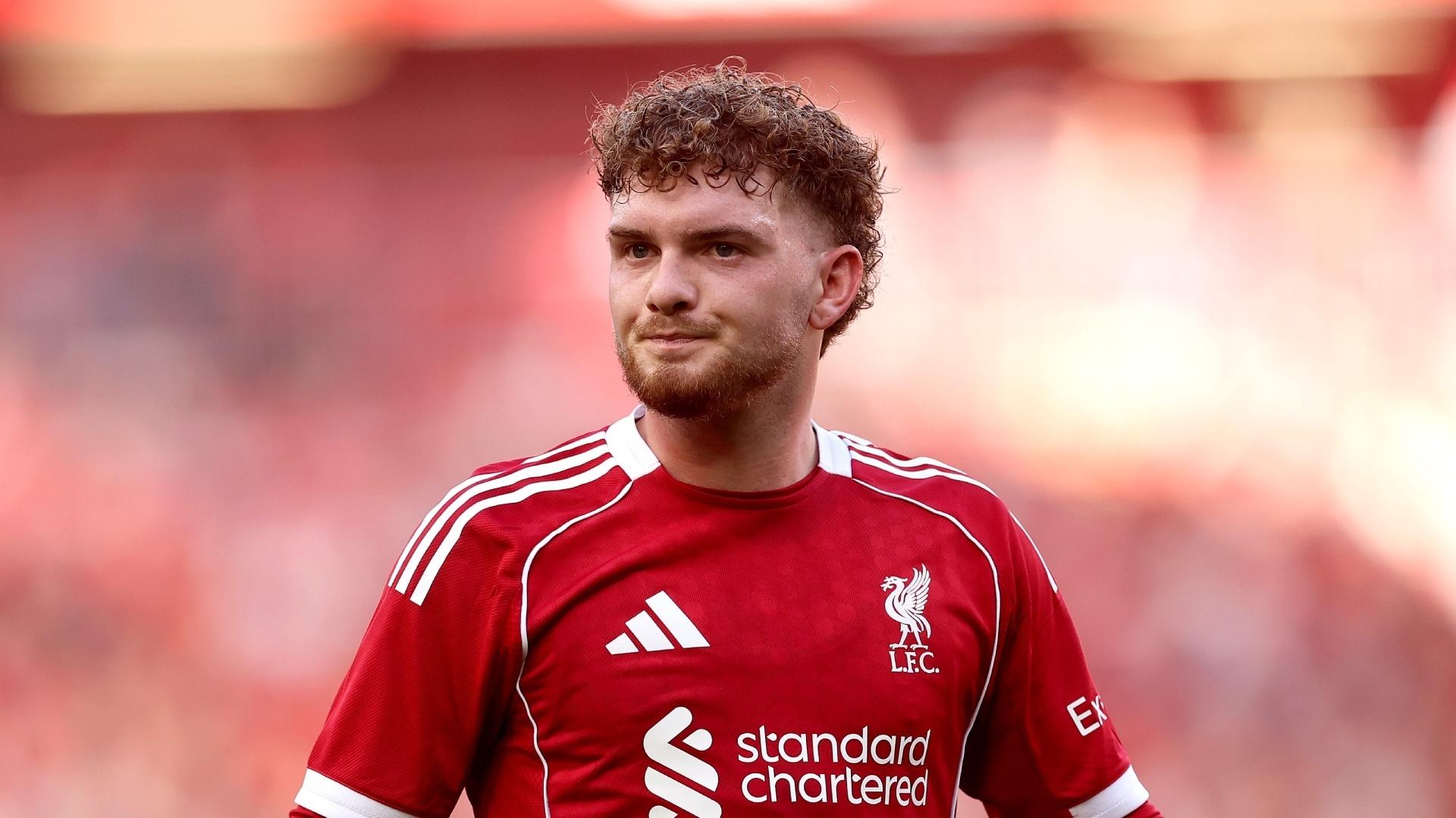 Harvey Elliott in action for Liverpool at Anfield