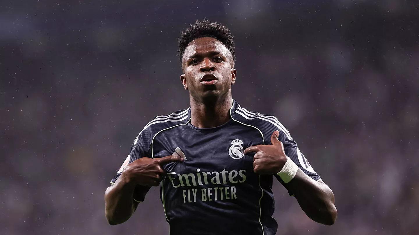 Vinicius Junior celebrating goal for Real Madrid