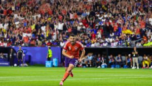 Scotland player John McGinn celebrating goal against Haiti