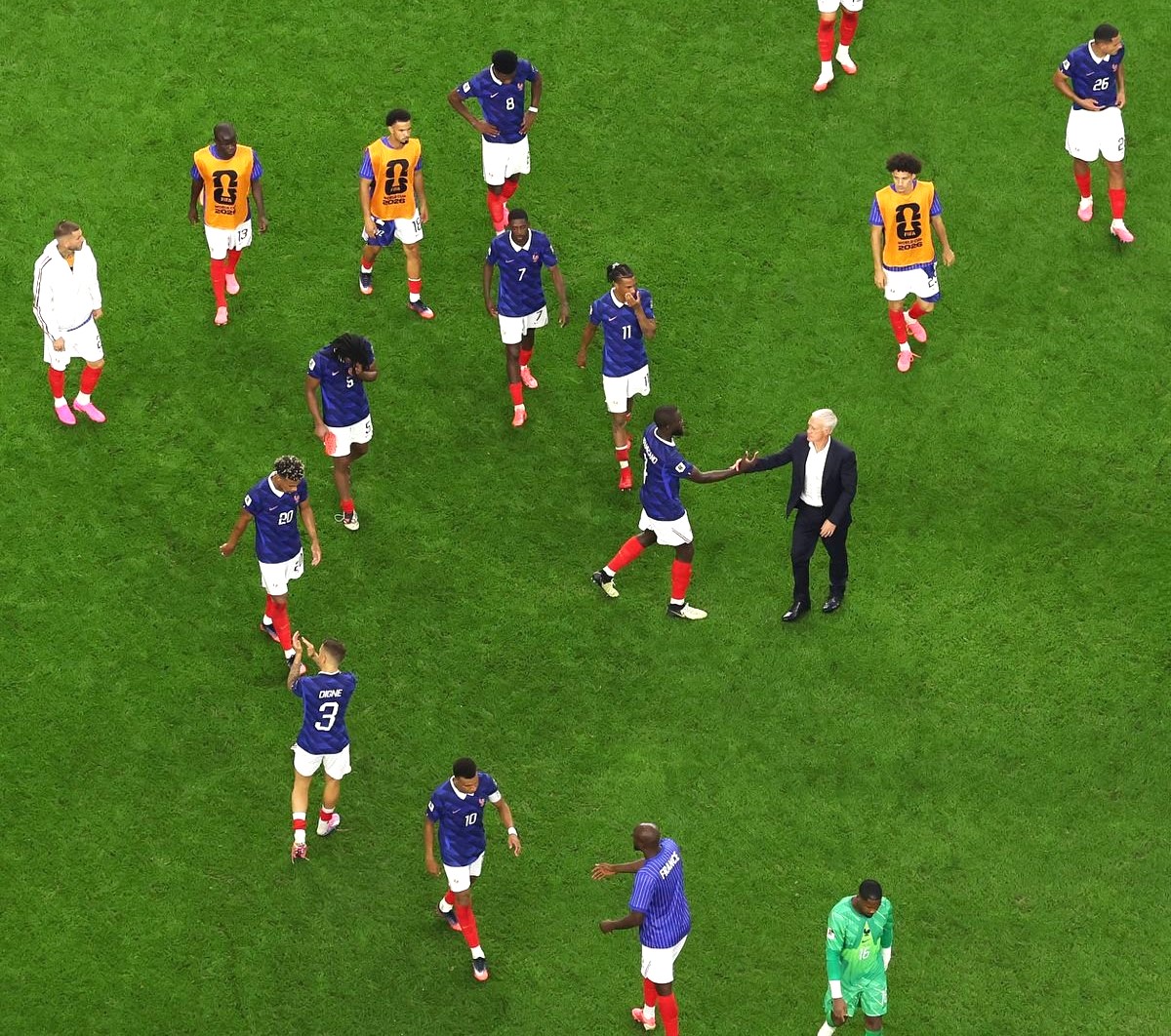 France coach Didier Deschamps criticised the referee after losing to Spain