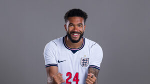 Reece James posing for England