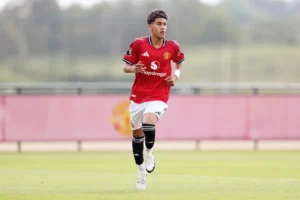 JJ Gabriel in action for Manchester United