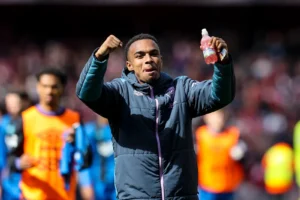 Eli Junio Kroupi acknowledging fans at Bournemouth's Vitality Stadium