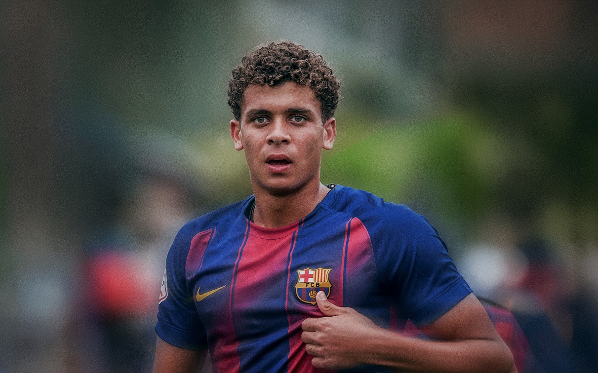 Hamza Abdelkarim in Barcelona colours