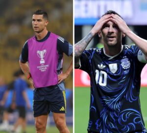 Collage of Cristiano Ronaldo and Lionel Messi
