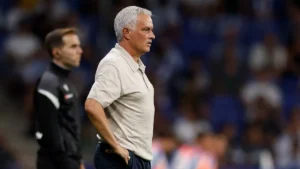 Jose Mourinho on the sidelines during Real Madrid game