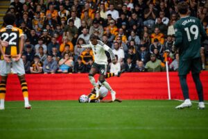 Marcus Rashford on the ball for Manchester United