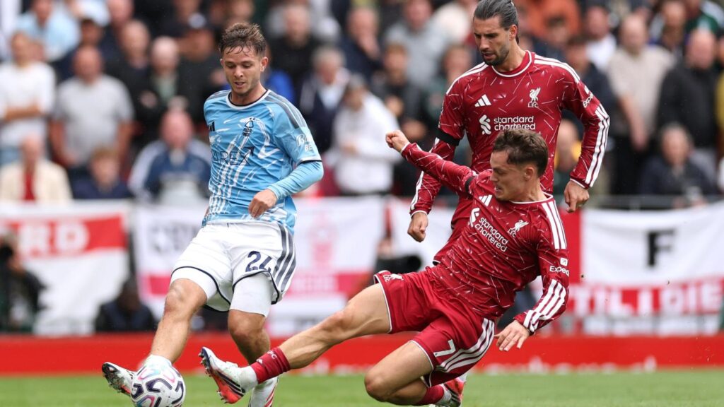 Florian Wirtz in action for Liverpool